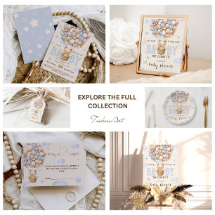 Beer ballonnen Barly Wait Baby Boy Shower Ronde Button 3,2 Cm