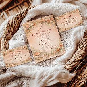 Landelijke Pampas Cowgirl Bruidsdouche Servet