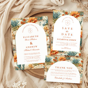 Invitation Mariage Bohème sous l'Arche du Désert