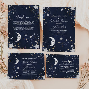 Serviette En Papier Élégante Fête des mariées Crescent Céleste