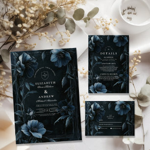 Invitation Vintage Floral Art Nouveau Mariage