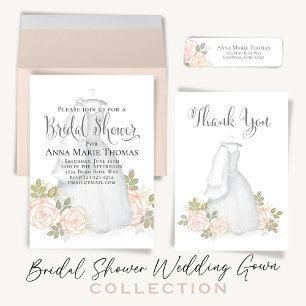 Sticker Rond Fête des mariées Elégant Mariage Floral Gown Chic