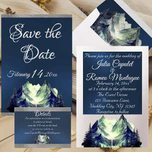 Invitation Mariage des monts Watercolor