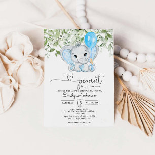 Een kleine pinda is onderweg Baby shower Kaart