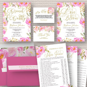 Vrijgezellenfeest gooide roze Floral waar gingen z