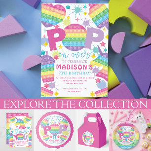 Invitation Pop It Anniversaire