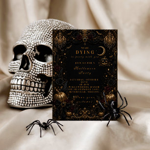 Invitation Fête d'Halloween Élégante et Glamour