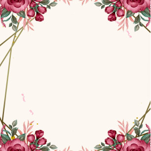 Invitation Tout En Un Aquarelle Dusty Rose Floral Mariage géométrique To