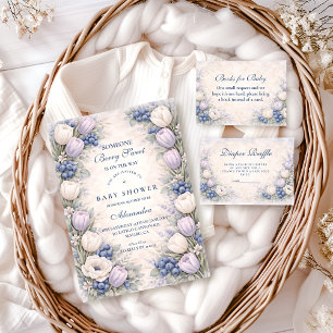 Bosbessenbloesem Tuin Babyshower Servet
