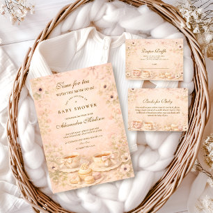 Thee-uurtje met de aanstaande moeder Baby Shower Servet
