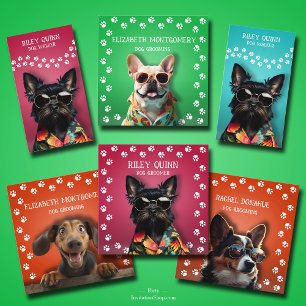 Carte Empreinte de patte de marchette de chien MAG