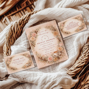 Carte De Remerciements Thème de mariage Café