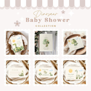 Invitation Dinosaure Hatching Bientôt Baby shower