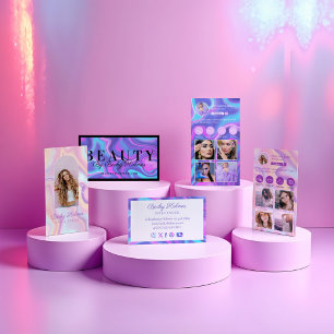 Carte De Remerciements Iridescent Holographic Thank you for your Order