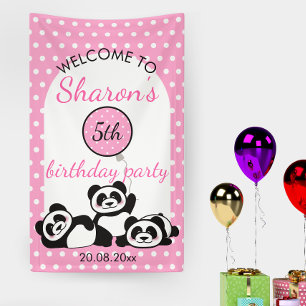 Ballotins Pandas Polka Dot Anniversaire