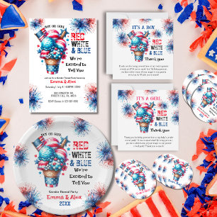 Sticker Rond 4 Juillet Crème glacée Genre Revela Team Boy