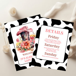 Badge Rond 5 Cm Cowgirl Western Dernier Rodeo Bachelorette Party