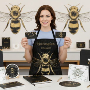 Honeycomb Gold Apiary store Raamsticker