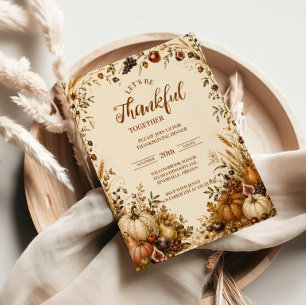 Serviette En Papier Réunion de Thanksgiving pour la récolte rustique