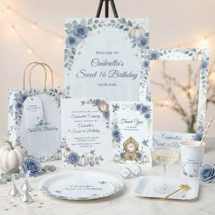 Cinderella Bleu Poussiéreux Merci pour un doux 16e