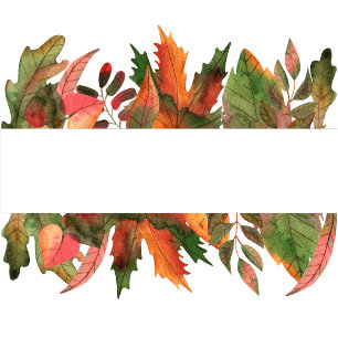 Prospectus 11,4 Cm X 14,2 Cm Les feuilles tombent. Automne gracieux Mariage bot
