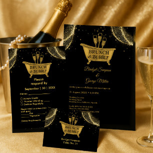 Black Gold Brunch & Bubbly menu Mariage