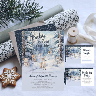 Carte D'accompagnement Woodland Baby Animals Winter Baby Books for Baby