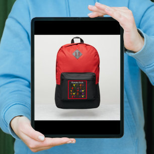 Zwart Martial Arts Karate Kinder naam Terug naar s T-shirt