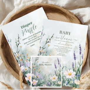 Elegante Blush Bloemen Baby in Bloom Servet