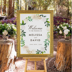 Invitations de mariage Gold et Champagne