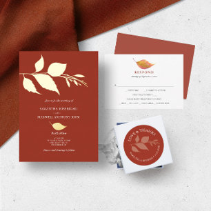 Simple choix de repas orange RSVP