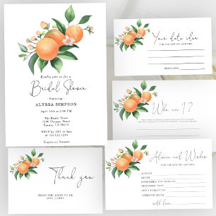Carte D'accompagnement Orange Citrus - Recette pour que la mariée soit