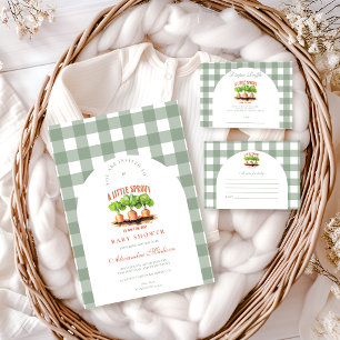 Little Sprout Baby shower Note voor Baby Informatiekaartje