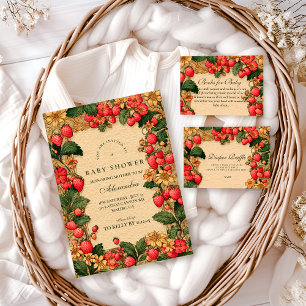 Serviette En Papier Douce Histoire de Fraises Baby Shower