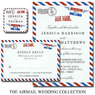 Invitation La collection moderne de Mariages Airmail
