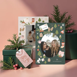 Étiquette Enveloppe Postage Livraison Festive De Et Vers