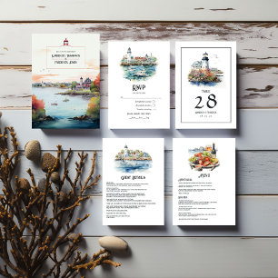 Invitation Newport, Rhode Island Destination Wedding