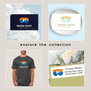 T-shirt Skier Snow Goggings Skiing Mountain