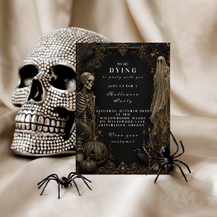 Invitation Fête Élégante et Classique d'Halloween
