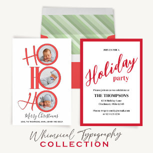 Cartes Pour Fêtes Annuelles Christmas Peace Joy and Love Cute Modern