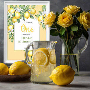 Party Napkins Lemon citrus 1e verjaardag. Servet