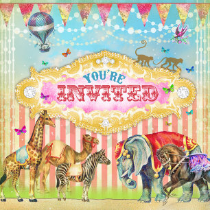 Invitation GC Magique Vintage minuscule danseur Ballerina