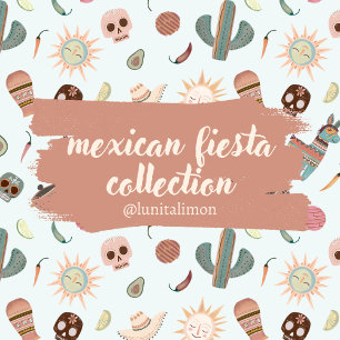 Serviette En Papier Mexicaine Fiesta Talavera Carreau Neutre Crâne Sol