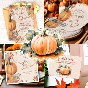 Serviette En Papier Baby shower d'automne Citrouille épice automne bot