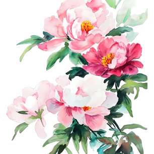 Éventail L'amour fleurit ici Mariage à cœur floral rose