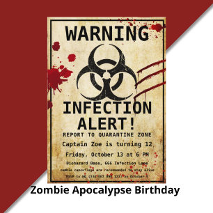 Serviette En Papier Anniversaire de Zombie Apocalypse   Bioaléa d'Hall