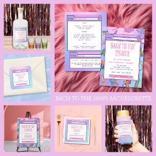 Serviette En Papier Bach To The 2000's Y2K Bachelorette Personnalisée