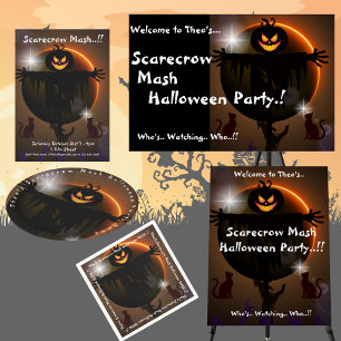 Gobelets En Papier Coupes de papier d'Halloween pour enfants Scarecro