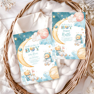 Carte D'accompagnement Teddy Bear Houston We have a Boy Books for Baby