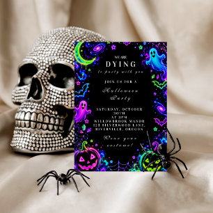 Gobelets En Papier Célébration luxueuse d'Halloween néon